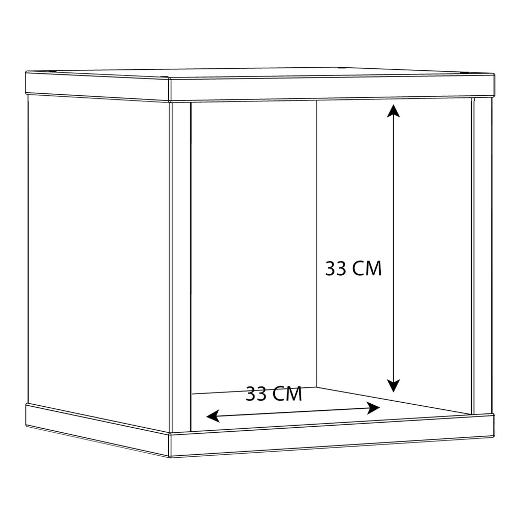 Mauro Singular Storage Unit in White High Gloss/White