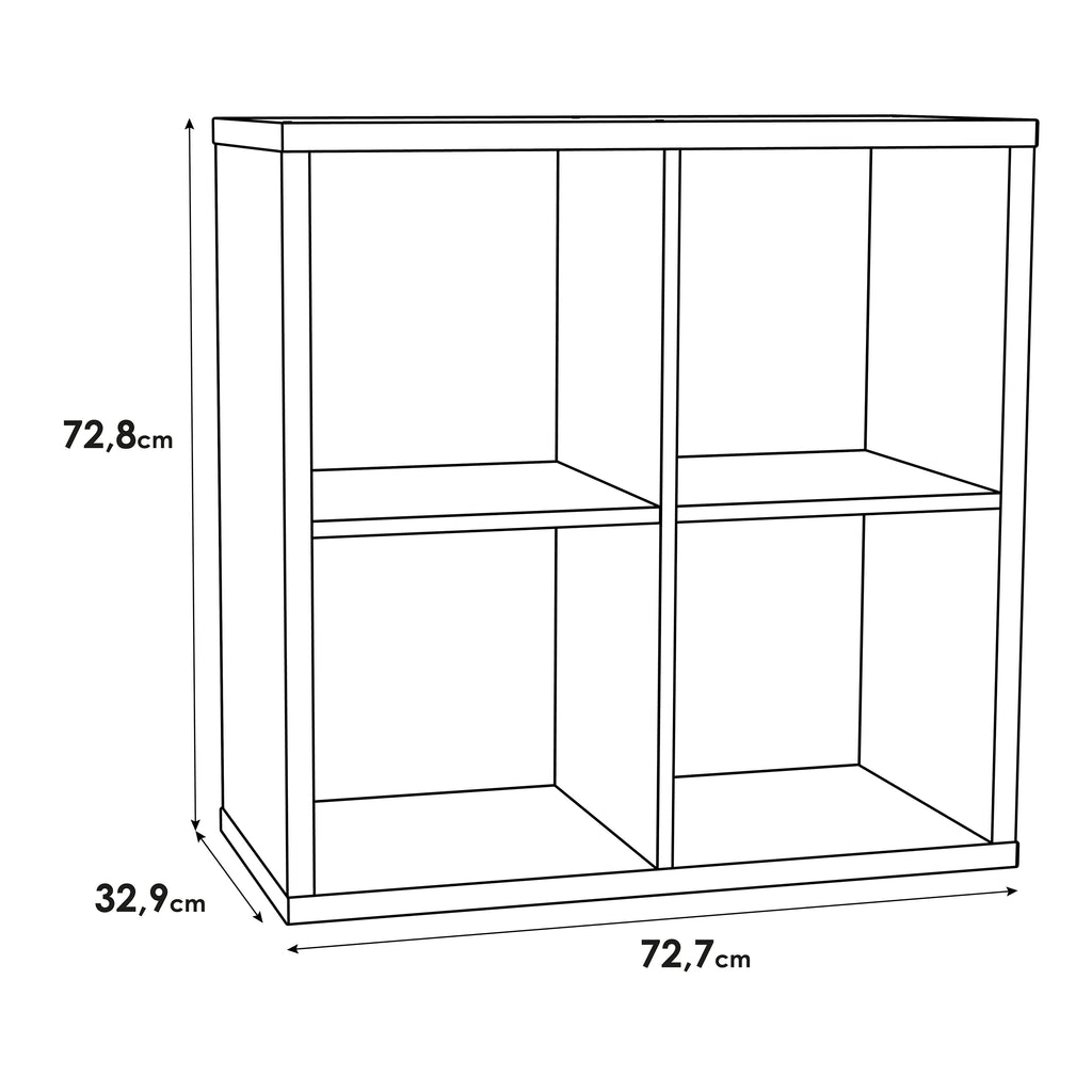 Mauro 2x2 Storage Unit in Sonoma Oak