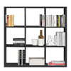 Mauro 3x3 Storage Unit in Matt Black