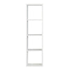 Mauro 3 Shelves Storage Unit in Matt White