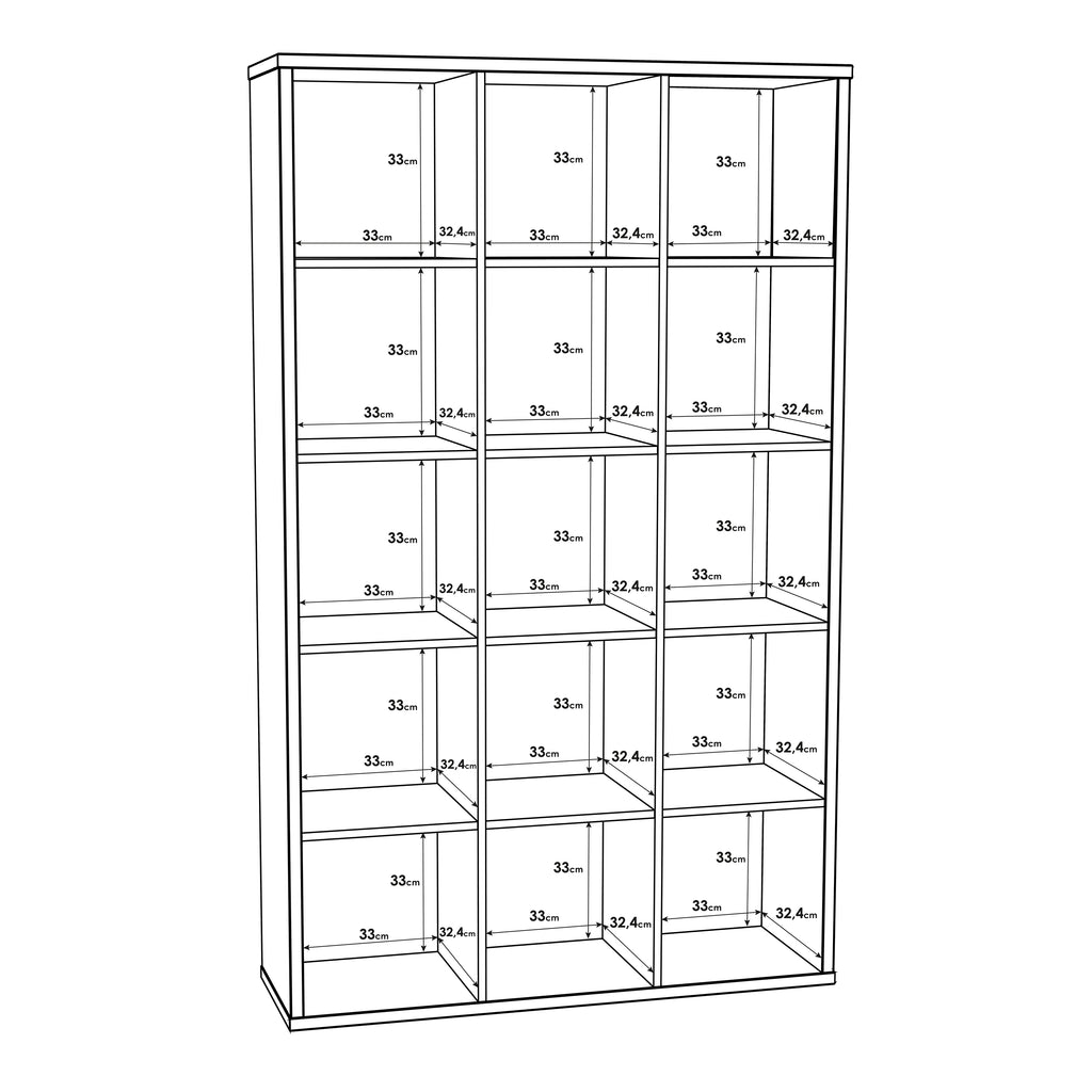 Mauro 3x5 Storage Unit in Sand Oak