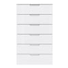 Sienna Chest of 6 Drawers in White/White High Gloss