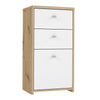 Best Chest Storage Cabinet 2 Drawers 1 Door in Artisan Oak/White