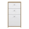 Best Chest Storage Cabinet 2 Drawers 1 Door in Artisan Oak/White