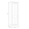 Illopa Hallway Wardrobe in Oak Nelson/Snowy Oak