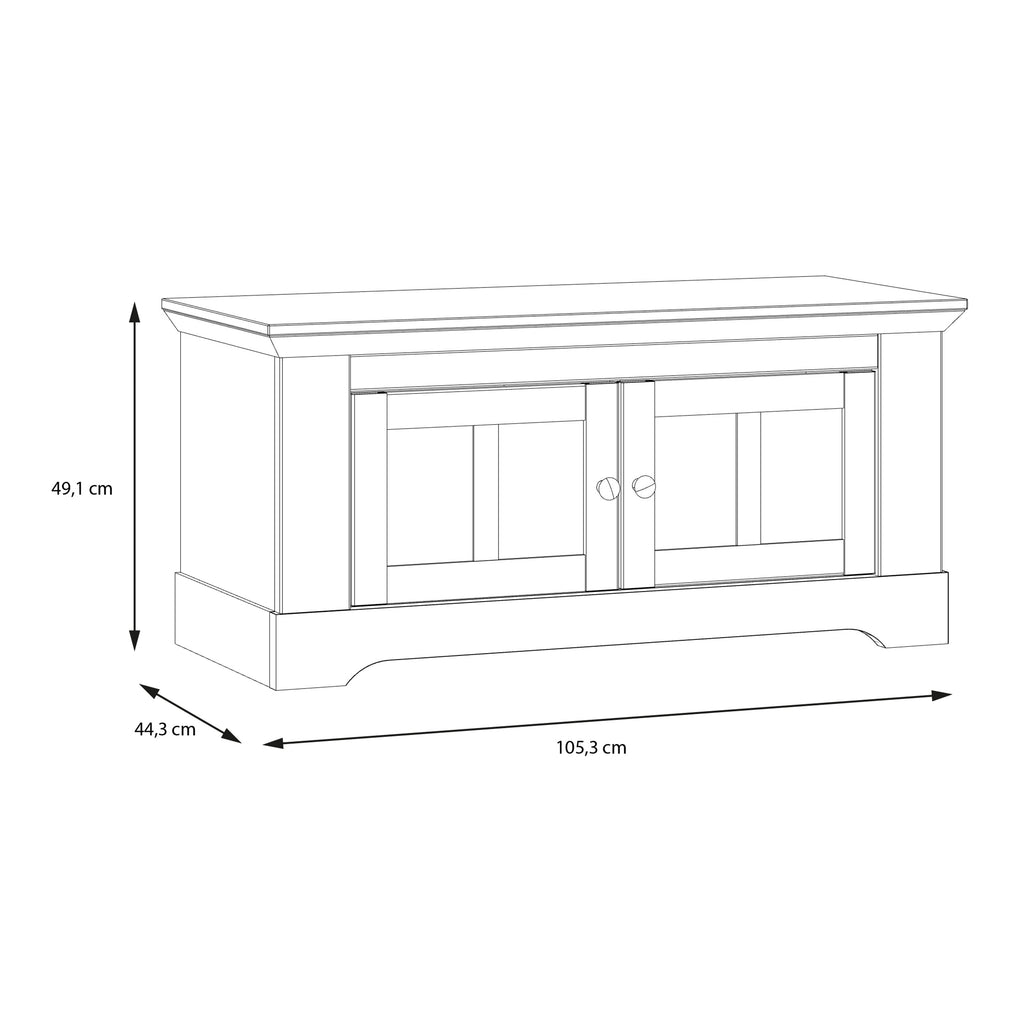 Illopa Storage Bench in Oak Nelson/Snowy Oak