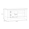 Illopa Storage Bench in Oak Nelson/Snowy Oak