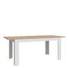 Bohol Extending Dining Table in Riviera Oak/White