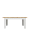 Bohol Extending Dining Table in Riviera Oak/White