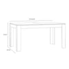 Bohol Extending Dining Table in Riviera Oak/White