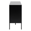 Seaford 1 Door 3 Drawer Small Sideboard in Black & Oak