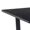 Amble Dining Table with Black Marble Effect Top & Black Legs