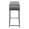 Newcastle Console Table with Open Shelf in Matt Black