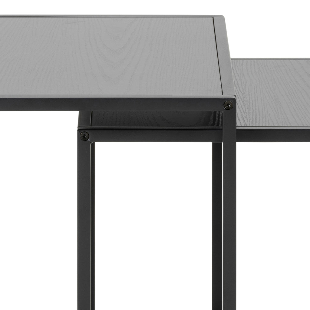 Seaford Nest of Tables in Ash Black