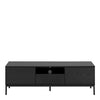 Seaford 2 Door 1 Drawer TV Unit in Ash Black