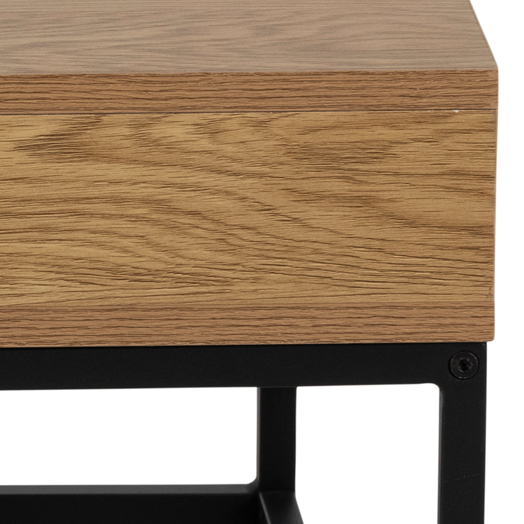 Willford Coffee Table in Oak & Black