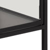 Newcastle Low 2 Door Display Cabinet in Matt Black