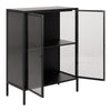 Newcastle Low 2 Door Display Cabinet in Matt Black