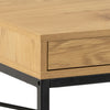 Seaford Office Desk with 1 Drawer in Black and Oak