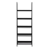 Wally Bookcase with 5 Shelves in Black