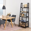 Wally Bookcase with 5 Shelves in Black