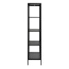 Newcastle Tall 2 Door Display Cabinet in Matt Black