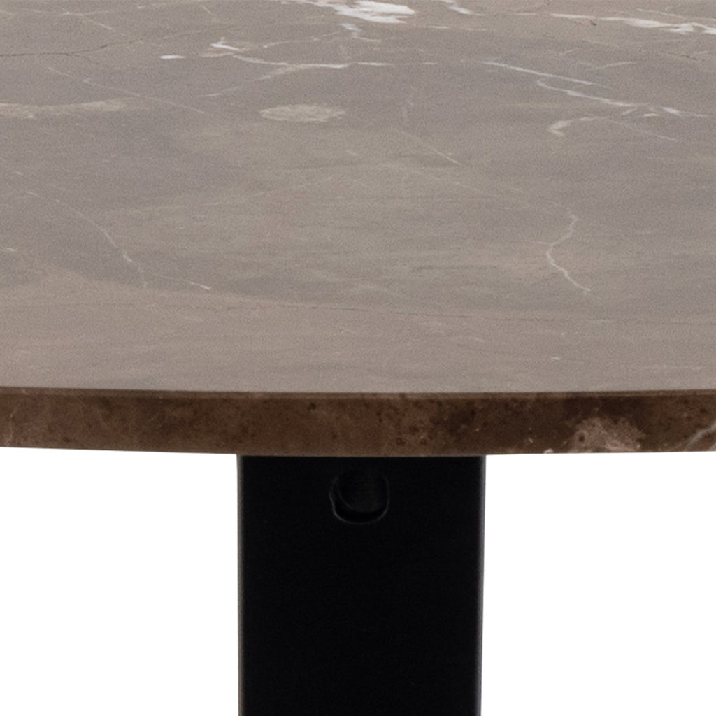 Heaven Dining Table with Brown Polished Marble Top