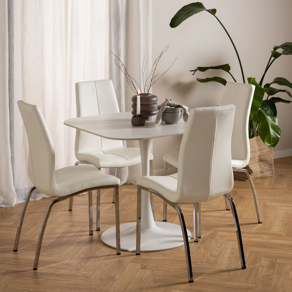 Malta Dining Table in White