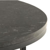 Spiro Coffee Table With Black Marble Top