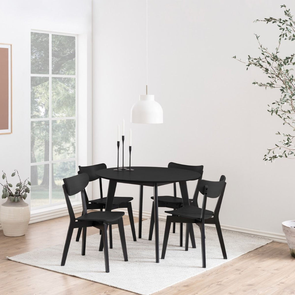 Roxby Dining Chairs in Black Set of 2