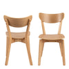 Roxby Dining Chairs in Oak Set of 2